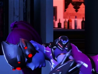 Hentai Shy Widowmaker Enjoys a Huge Thick Cock 3D Collection