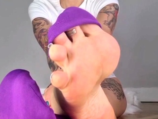 Exotic brunette hardcore foot fetish fuck