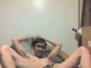Skinny Asian Twink's Birthday Striptease