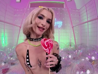 Swallowbay Petite blondie Emma Rosie taking my big dick
